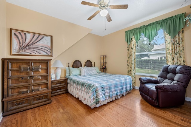 126 Seville Chase Dr, Winter Springs, FL 32708 - bedroom with wood finished floors, baseboards, and a ceiling fan