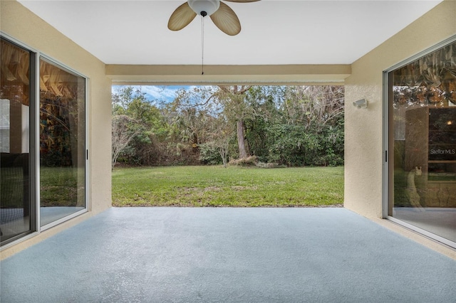 126 Seville Chase Dr, Winter Springs, FL 32708 - unfurnished sunroom with view of wooded area
