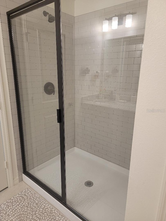 bathroom with walk in shower