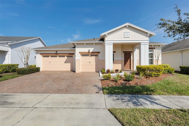 view of front of home featuring a garage