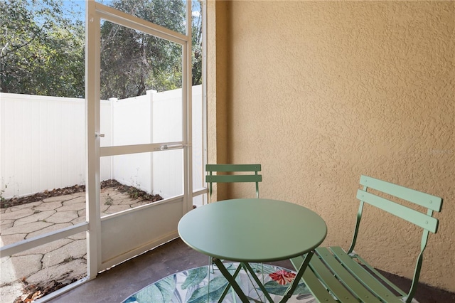 view of sunroom / solarium