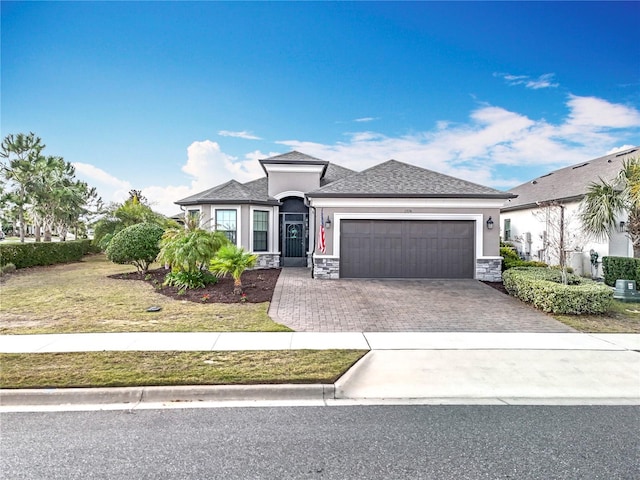 view of front of house featuring a garage