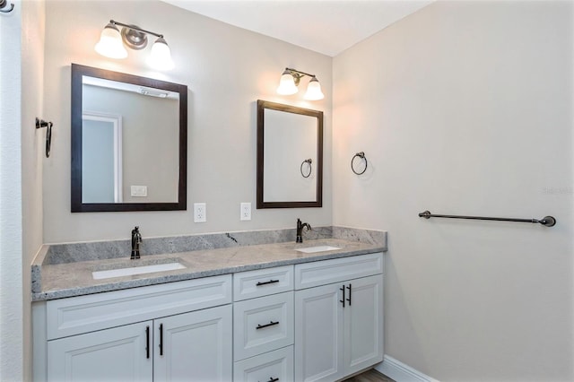 bathroom featuring vanity