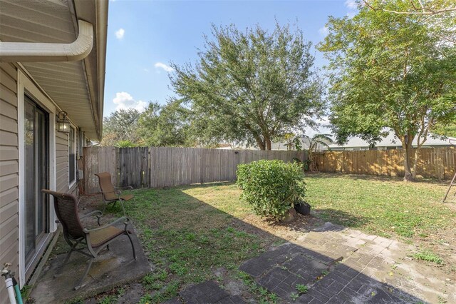 view of yard with a patio