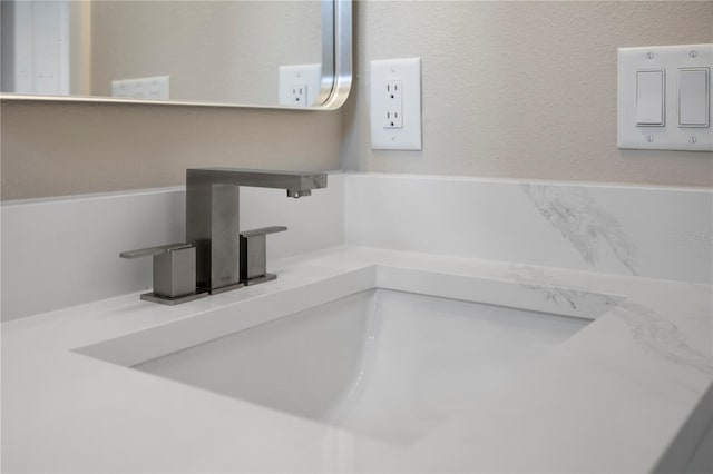 interior details featuring sink