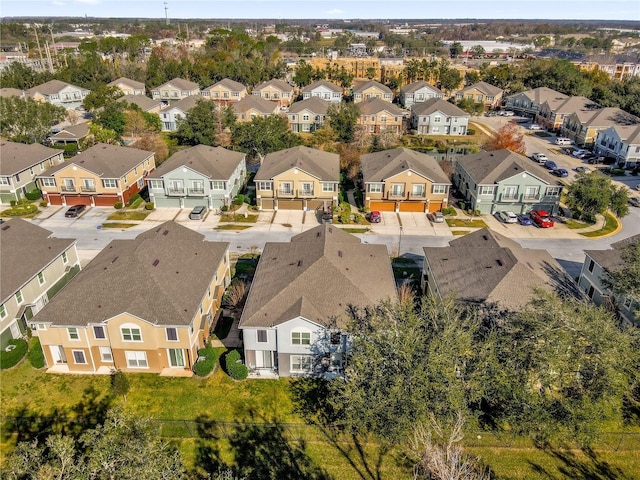 aerial view featuring a residential view