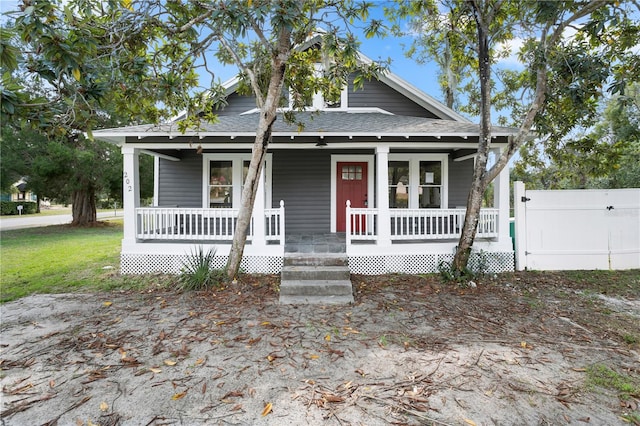 view of front facade with a porch