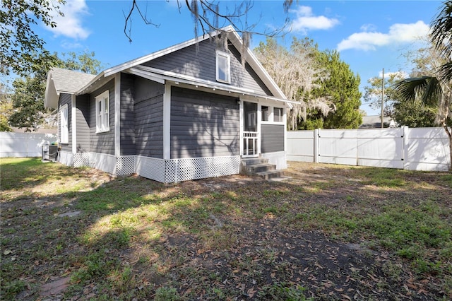 view of rear view of property