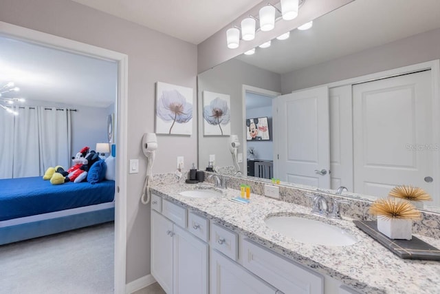 bathroom with vanity