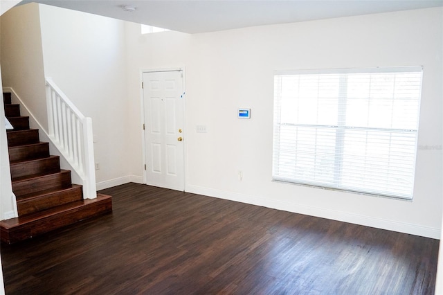 entryway featuring dark hardwood / wood-style floors