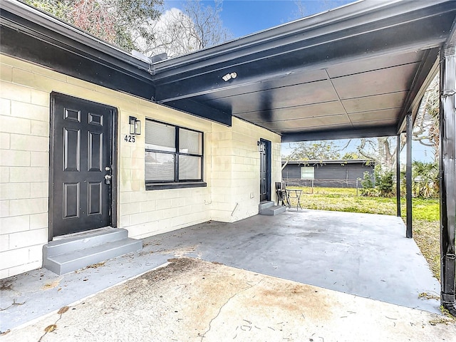 view of entrance to property