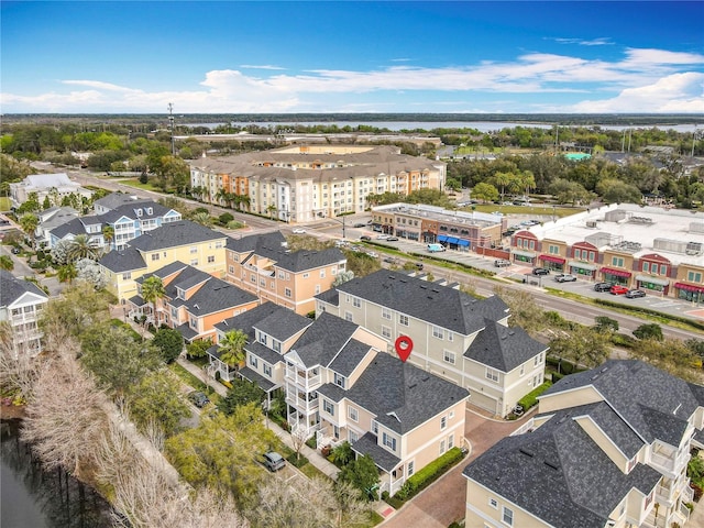 drone / aerial view with a residential view