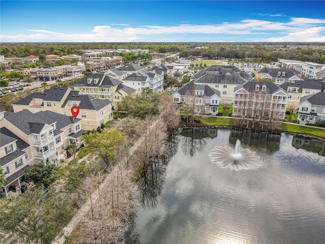 411 Old Farm Ln, Winter Springs, FL 32708 - bird's eye view with a water view and a residential view