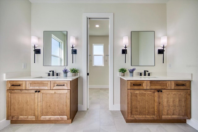 bathroom featuring vanity