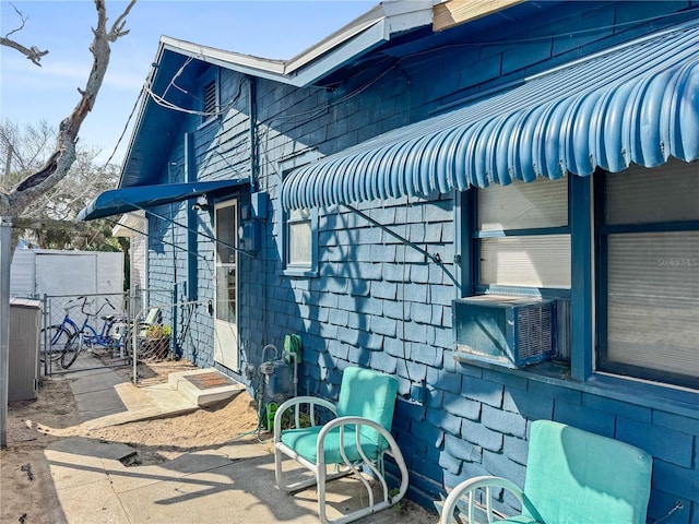 view of patio with cooling unit