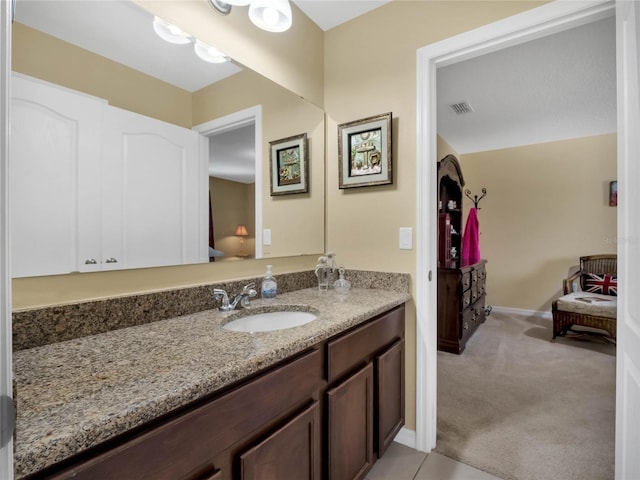 bathroom with vanity