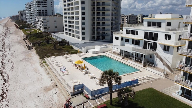 view of pool with a patio