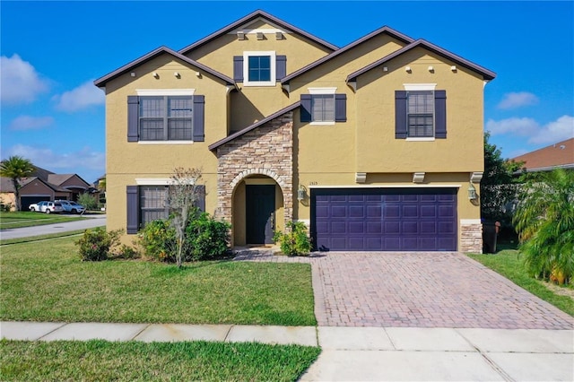 1515 Angler Ave, Kissimmee, FL 34746 - view of front facade featuring a garage and a front lawn
