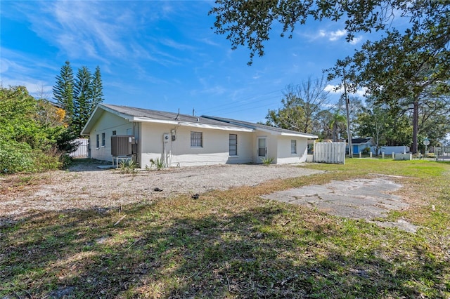 view of rear view of property