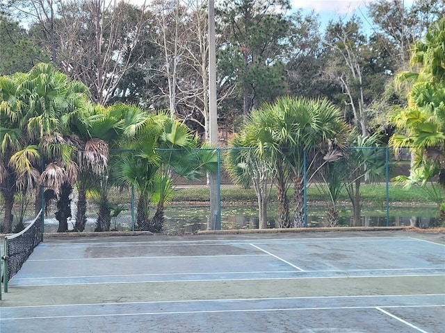 view of tennis court