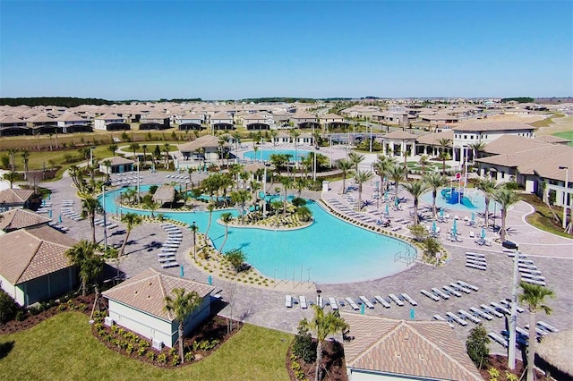 birds eye view of property featuring a residential view