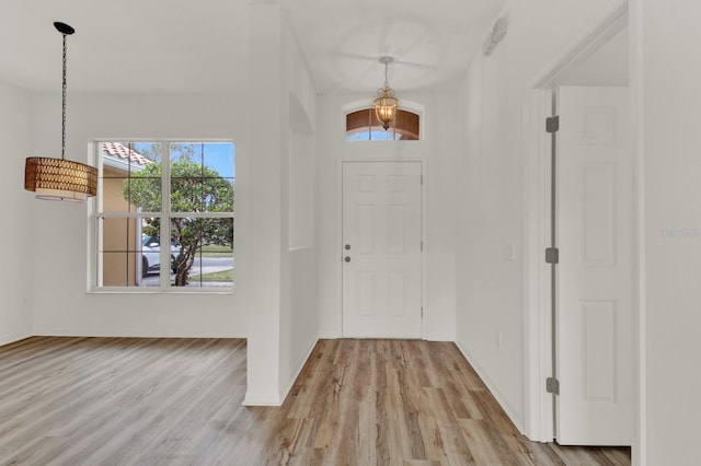 entryway featuring light hardwood / wood-style flooring