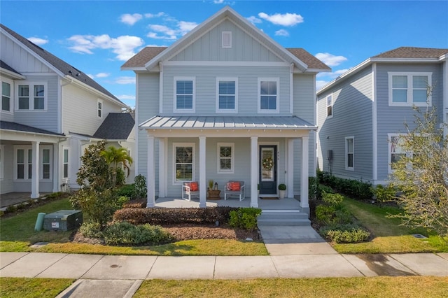 view of front of home featuring a porch