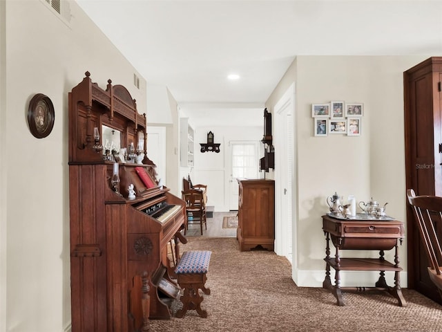 miscellaneous room with carpet