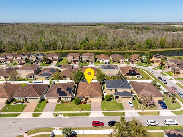 aerial view featuring a residential view