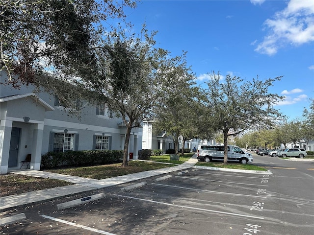 view of parking / parking lot