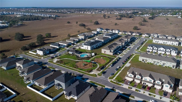 aerial view featuring a residential view