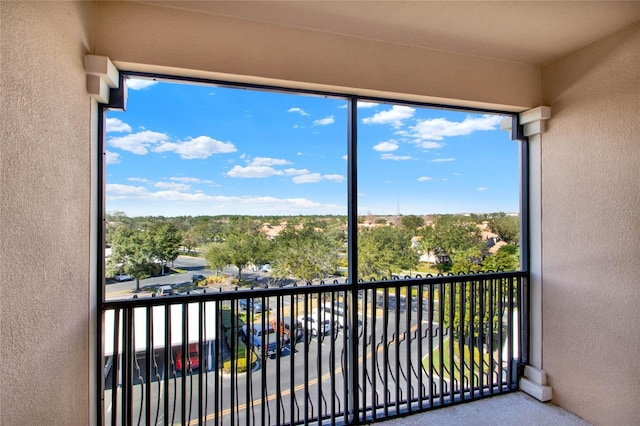 view of balcony