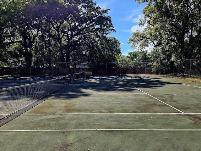 view of tennis court