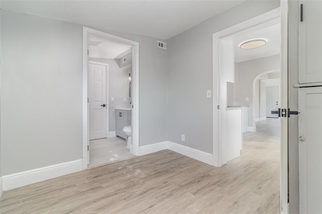 interior space featuring light hardwood / wood-style flooring