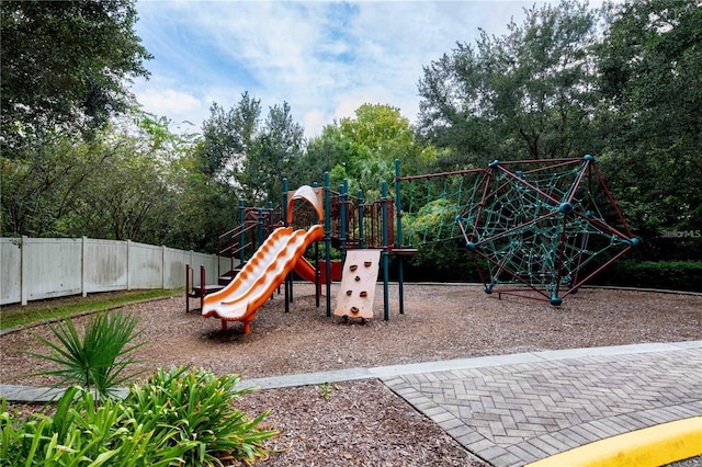 view of jungle gym