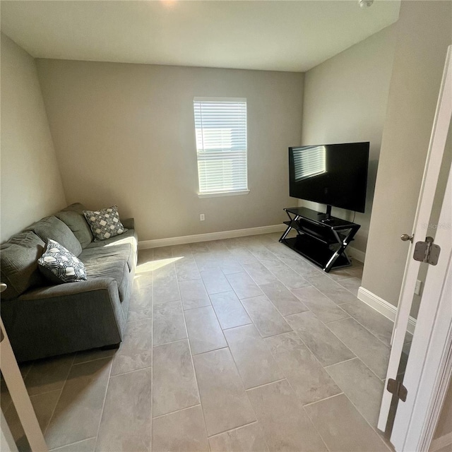 living room with baseboards