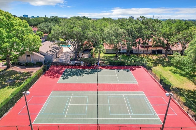 view of tennis court