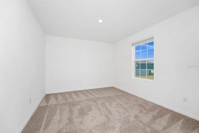 view of carpeted empty room