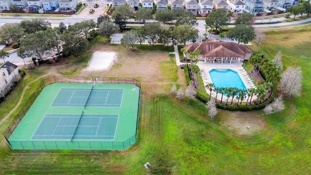 birds eye view of property