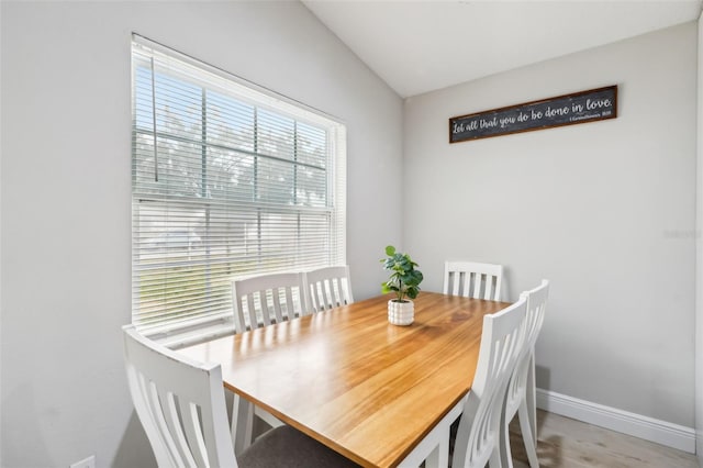 view of dining area