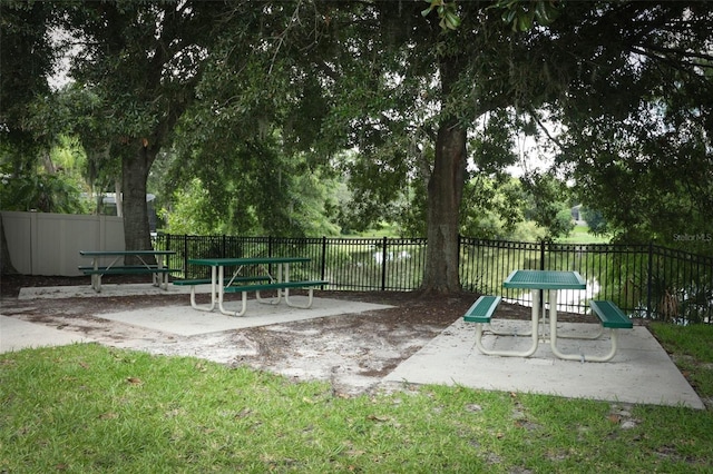 view of play area with a patio area