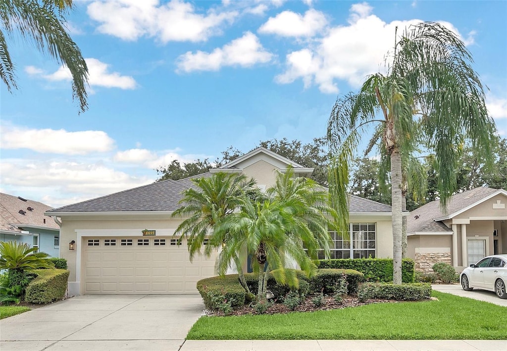 view of front of home featuring a garage