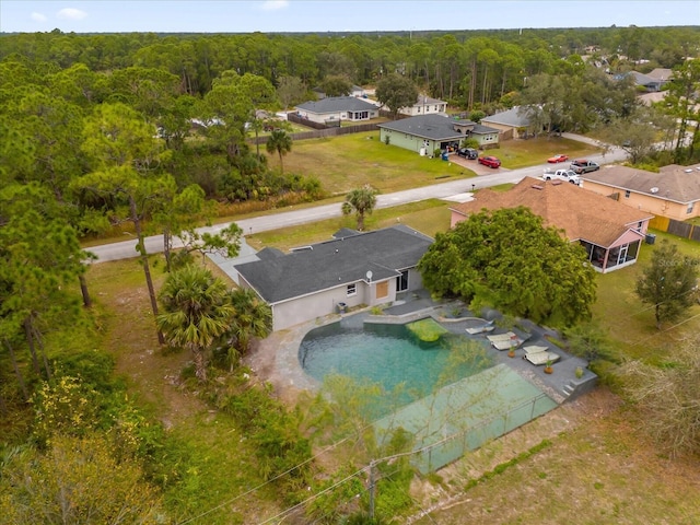 birds eye view of property