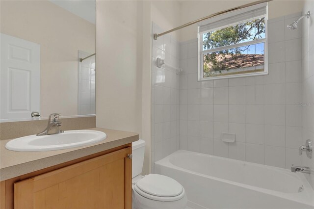 11530 57th Street Cir E, Parrish, FL 34219 - full bath with toilet, bathtub / shower combination, and vanity