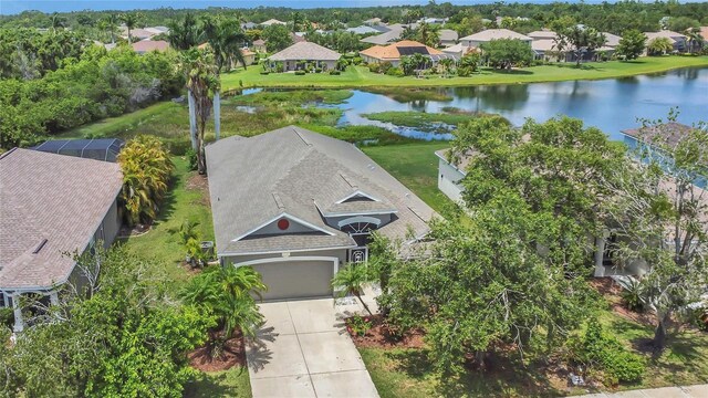 11530 57th Street Cir E, Parrish, FL 34219 - aerial view of residential area with a large body of water