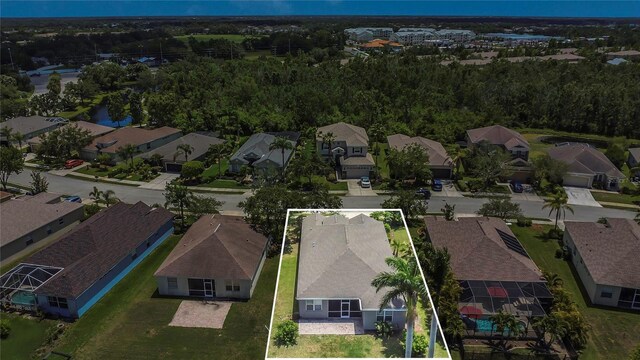 11530 57th Street Cir E, Parrish, FL 34219 - aerial view of residential area with property boundaries highlighted