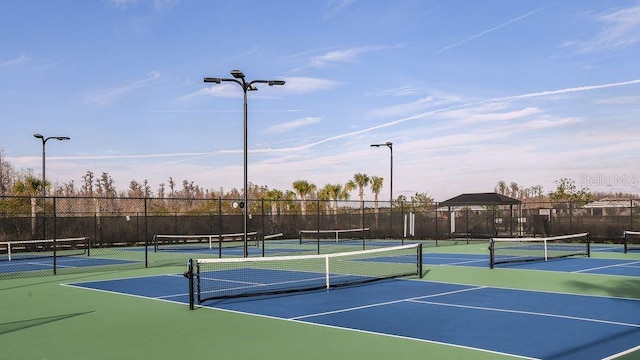 view of tennis court