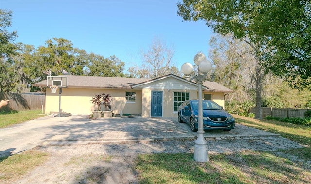 view of ranch-style house