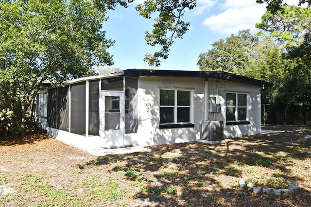 view of rear view of property