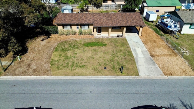 birds eye view of property